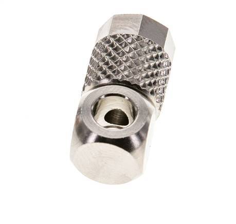 6x4 & M5 Nickel plated Brass Banjo Push-on Fitting [5 Pieces]