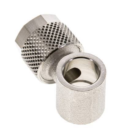 10x8 & G1/8'' Vernickelter Messing Banjo Aufsteckfitting [2 Stück]