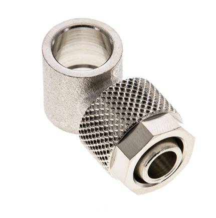 10x8 & G1/8'' Vernickelter Messing Banjo Aufsteckfitting [2 Stück]