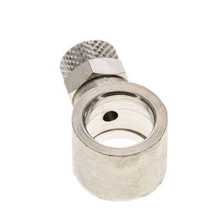 6x4 & G1/4'' Vernickelter Messing Banjo Aufsteckfitting [2 Stück]