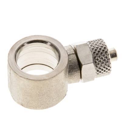 6x4 & G1/4'' Vernickelter Messing Banjo Aufsteckfitting [2 Stück]
