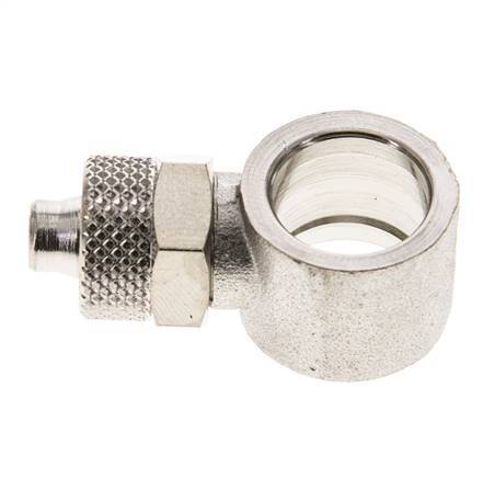 8x6 & G1/4'' Vernickelter Messing Banjo Aufsteckfitting [2 Stück]