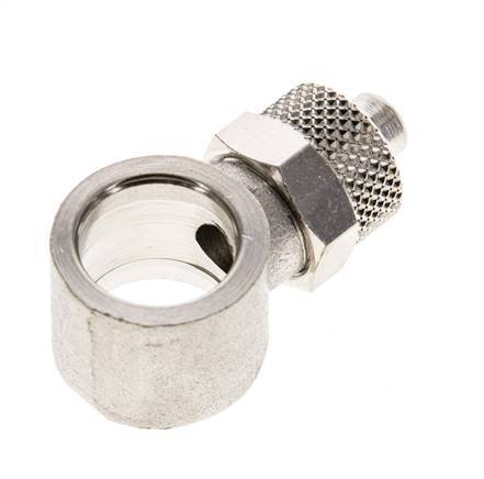 8x6 & G1/4'' Vernickelter Messing Banjo Aufsteckfitting [2 Stück]