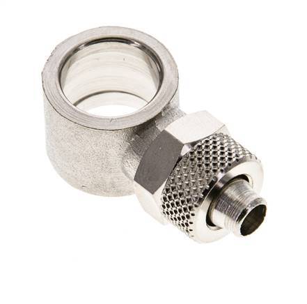 8x6 & G1/4'' Vernickelter Messing Banjo Aufsteckfitting [2 Stück]