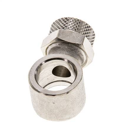 10x8 & G1/4'' Vernickelter Messing Banjo Aufsteckfitting [2 Stück]