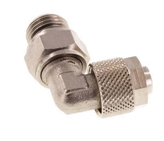 10x8 & G1/4'' Vernickelter Messing Winkel Aufsteckfitting mit Außengewinde NBR Drehbar [2 Stück]