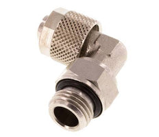 10x8 & G1/4'' Vernickelter Messing Winkel Aufsteckfitting mit Außengewinde NBR Drehbar [2 Stück]