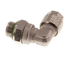 6x4 & G1/8'' Vernickelter Messing Winkel Aufsteckfitting mit Außengewinde FKM Drehbar [2 Stück]