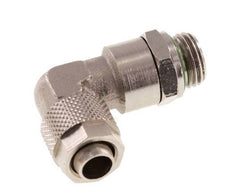 10x8 & G1/4'' Vernickelter Messing Winkel Aufsteckfitting mit Außengewinde FKM Drehbar