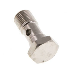 1-Wege-Banjo-Bolzen aus vernickeltem Messing mit G1/8'' Außengewinde L22,5mm [5 Stück]