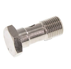 1-Wege-Banjo-Bolzen aus vernickeltem Messing mit G1/8'' Außengewinde L22,5mm [5 Stück]