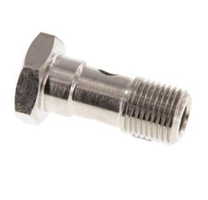 1-Wege-Banjo-Bolzen aus vernickeltem Messing mit G1/8'' Außengewinde L22,5mm [5 Stück]