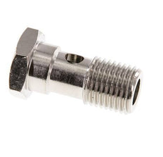 1-way nickel-plated Brass Banjo Bolt with G1/4'' Male Threads L28mm [2 Pieces]