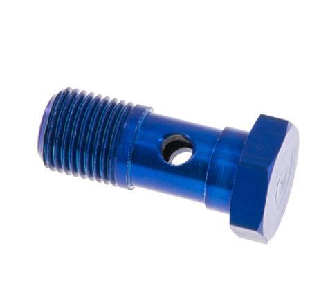 1-Wege-Aluminium-Hohlschraube mit G1/8'' Außengewinde L23mm [5 Stück]
