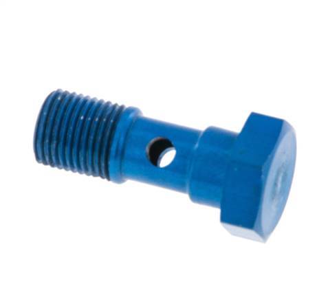 1-way Aluminum Banjo Bolt with G1/8'' Male Threads L25mm [5 Pieces]