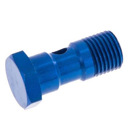 1-way Aluminum Banjo Bolt with G1/4'' Male Threads L30mm [2 Pieces]