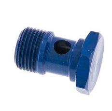 1-Wege-Aluminium-Hohlschraube mit G3/8'' Außengewinde L25mm [2 Stück]