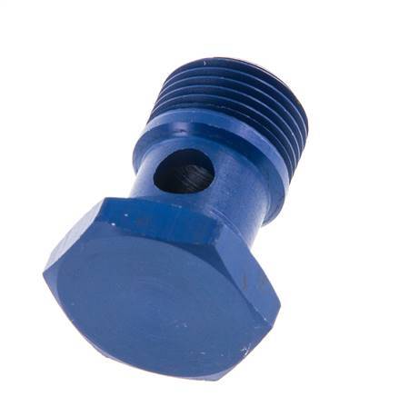1-Wege-Aluminium-Hohlschraube mit G3/8'' Außengewinde L25mm [2 Stück]
