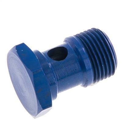 1-Wege-Aluminium-Hohlschraube mit G3/8'' Außengewinde L25mm [2 Stück]