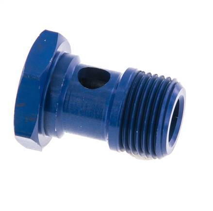1-Wege-Aluminium-Hohlschraube mit G3/8'' Außengewinde L25mm [2 Stück]
