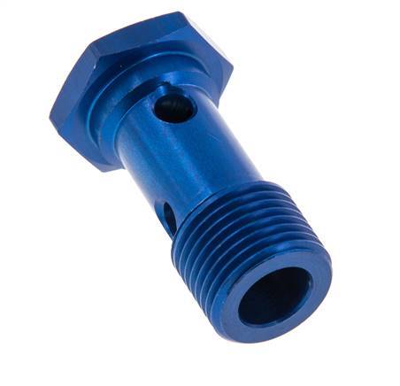 1-Wege-Aluminium-Hohlschraube mit G1/2''-Außengewinde L45mm