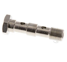 2-Wege-Banjo-Bolzen aus vernickeltem Messing mit G1/8'' Außengewinde L40,5mm [5 Stück]