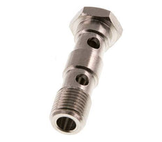 2-Wege-Banjo-Bolzen aus vernickeltem Messing mit G1/4'' Außengewinde L46mm [2 Stück]