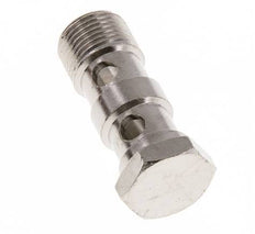 2-way nickel-plated Brass Banjo Bolt with G3/8'' Male Threads L42mm [2 Pieces]