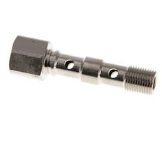 2-Wege-Banjo-Bolzen aus vernickeltem Messing mit G1/8'' Außen- und Innengewinde L40,5mm [2 Stück]