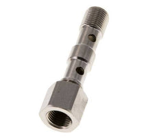 2-Wege-Banjo-Bolzen aus vernickeltem Messing mit G1/8'' Außen- und Innengewinde L40,5mm [2 Stück]