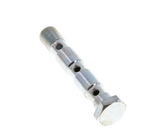 3-fach verzinkte Stahlhohlschraube mit G1/8'' Außengewinde L55mm [2 Stück]
