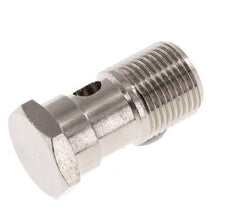 1-Wege-Banjo-Bolzen aus Messing vernickelt mit G3/8'' Außengewinde L32mm [2 Stück]