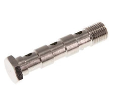 3-Wege-Banjo-schraube aus Messing vernickelt mit G1/4'' Außengewinde L67mm [2 Stück]