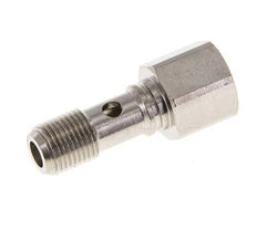 1-Wege-Banjo-schraube aus Messing vernickelt mit G1/8'' Außen- und Innengewinde L24mm [2 Stück]