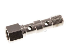 2-Wege-Banjo-Bolzen aus vernickeltem Messing mit G1/4'' Außen- und Innengewinde L46.7mm [2 Stück]