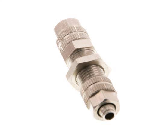 4.3x3 Vernickelte Messing Gerade Aufsteckverschraubung Schott [2 Stück]