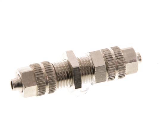 4.3x3 Vernickelte Messing Gerade Aufsteckverschraubung Schott [2 Stück]