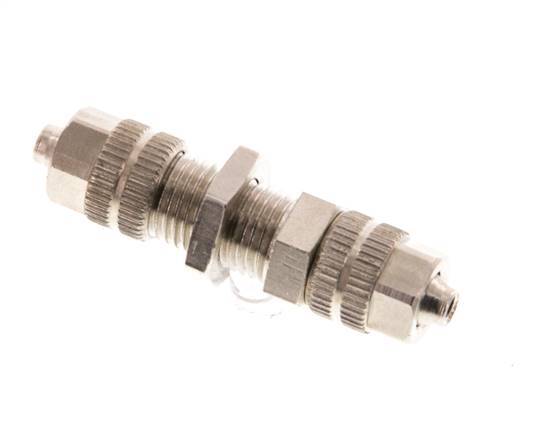 4.3x3 Vernickelte Messing Gerade Aufsteckverschraubung Schott [2 Stück]