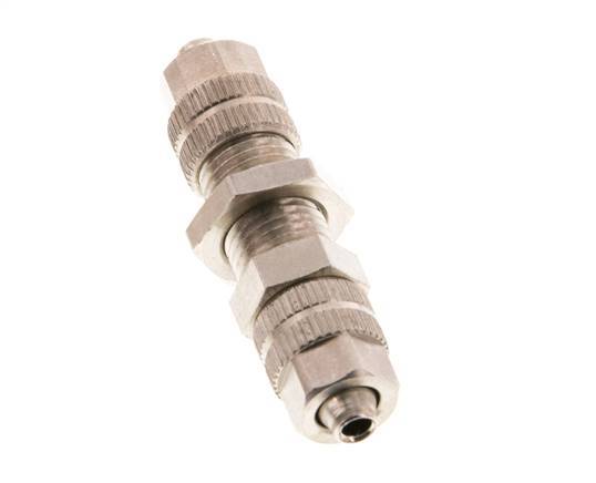 4.3x3 Vernickelte Messing Gerade Aufsteckverschraubung Schott [2 Stück]