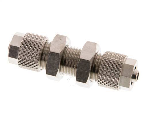 6x4 Vernickelte Messing Gerade Aufsteckverschraubung Schott [2 Stück]