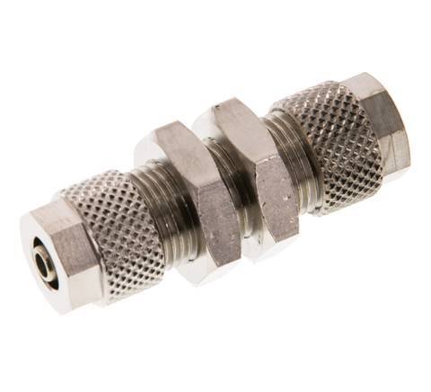 8x6 & 6x4 Vernickelte Messing Gerade Aufsteckverschraubung Schott [2 Stück]