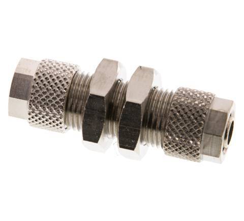 8x6 & 6x4 Vernickelte Messing Gerade Aufsteckverschraubung Schott [2 Stück]