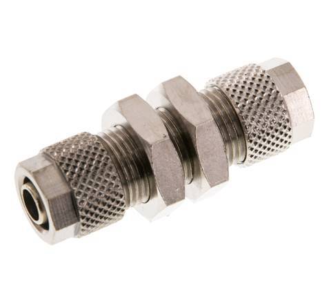 8x6 & 6x4 Vernickelte Messing Gerade Aufsteckverschraubung Schott [2 Stück]
