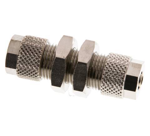 8x6 & 6x4 Vernickelte Messing Gerade Aufsteckverschraubung Schott [2 Stück]