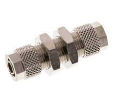 8x6 Vernickelte Messing Gerade Aufsteckverschraubung Schott [2 Stück]