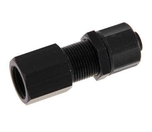 10x8 & G1/4'' Aluminium Gerade Aufsteckverschraubung mit Innengewinde Bulkhead