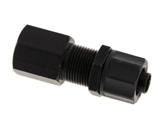 10x8 & G1/4'' Aluminium Gerade Aufsteckverschraubung mit Innengewinde Bulkhead