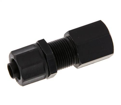 10x8 & G1/4'' Aluminium Gerade Aufsteckverschraubung mit Innengewinde Bulkhead
