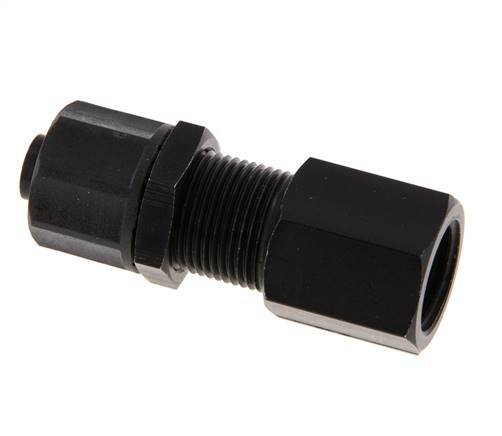 10x8 & G1/4'' Aluminium Gerade Aufsteckverschraubung mit Innengewinde Bulkhead