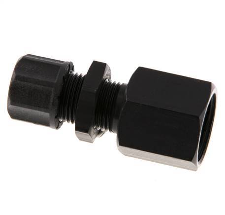 8x6 & G3/8'' Aluminium gerade Aufsteckverschraubung mit Innengewinde Bulkhead